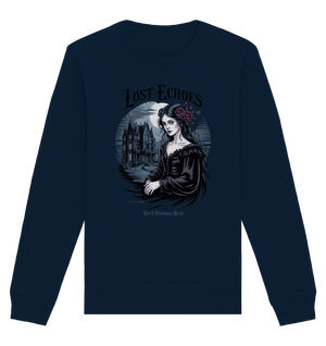 Lost Echoes – Geisterhafte Schönheit vor verlassener Villa im Gothic - Stil - Organic Basic Unisex Sweatshirt | Sweatshirts | Dark Shadows Arts