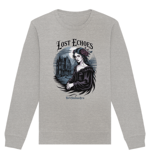 Lost Echoes – Geisterhafte Schönheit vor verlassener Villa im Gothic - Stil - Organic Basic Unisex Sweatshirt | Sweatshirts | Dark Shadows Arts