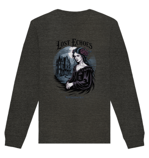 Lost Echoes – Geisterhafte Schönheit vor verlassener Villa im Gothic - Stil - Organic Basic Unisex Sweatshirt | Sweatshirts | Dark Shadows Arts