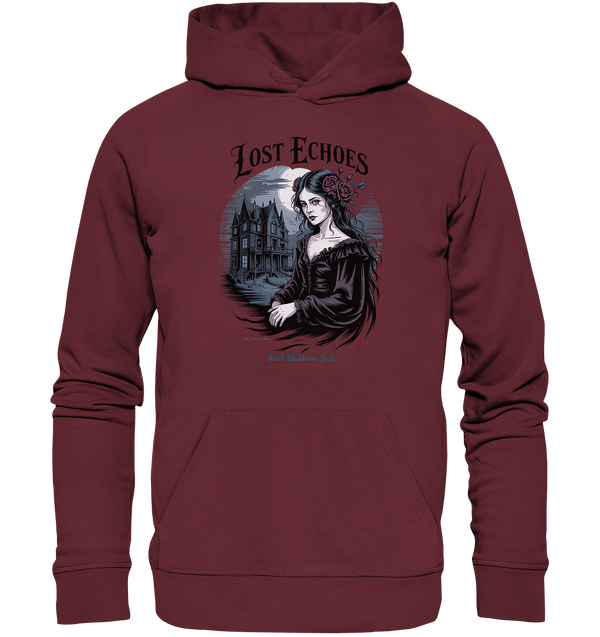 Lost Echoes – Geisterhafte Schönheit vor verlassener Villa im Gothic - Stil - Organic Hoodie | Hoodies | Dark Shadows Arts