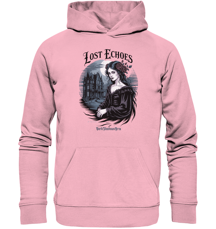 Lost Echoes – Geisterhafte Schönheit vor verlassener Villa im Gothic - Stil - Organic Hoodie | Hoodies | Dark Shadows Arts