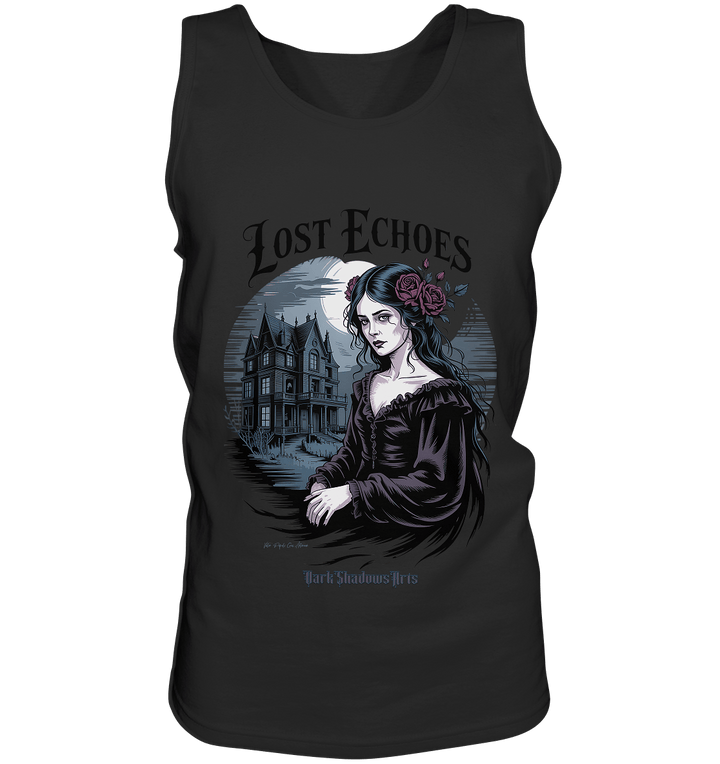 Lost Echoes – Geisterhafte Schönheit vor verlassener Villa im Gothic - Stil - Relaxed Tank Top | Tank - Tops | Dark Shadows Arts