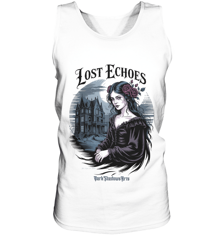 Lost Echoes – Geisterhafte Schönheit vor verlassener Villa im Gothic - Stil - Relaxed Tank Top | Tank - Tops | Dark Shadows Arts