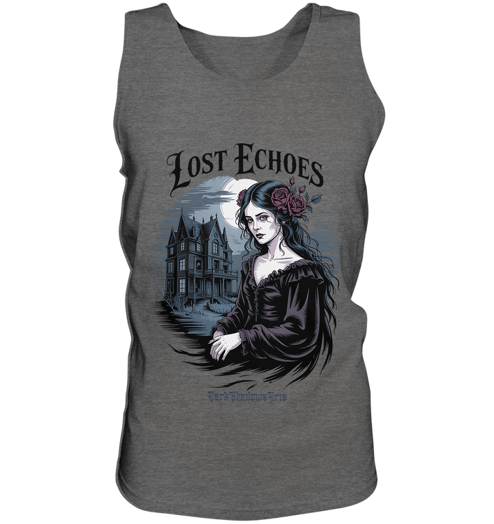 Lost Echoes – Geisterhafte Schönheit vor verlassener Villa im Gothic - Stil - Relaxed Tank Top | Tank - Tops | Dark Shadows Arts