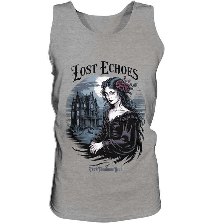 Lost Echoes – Geisterhafte Schönheit vor verlassener Villa im Gothic - Stil - Relaxed Tank Top | Tank - Tops | Dark Shadows Arts