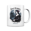 Lost Echoes – Geisterhafte Schönheit vor verlassener Villa im Gothic - Stil - Tasse glossy | Trinkgefäße | Dark Shadows Arts