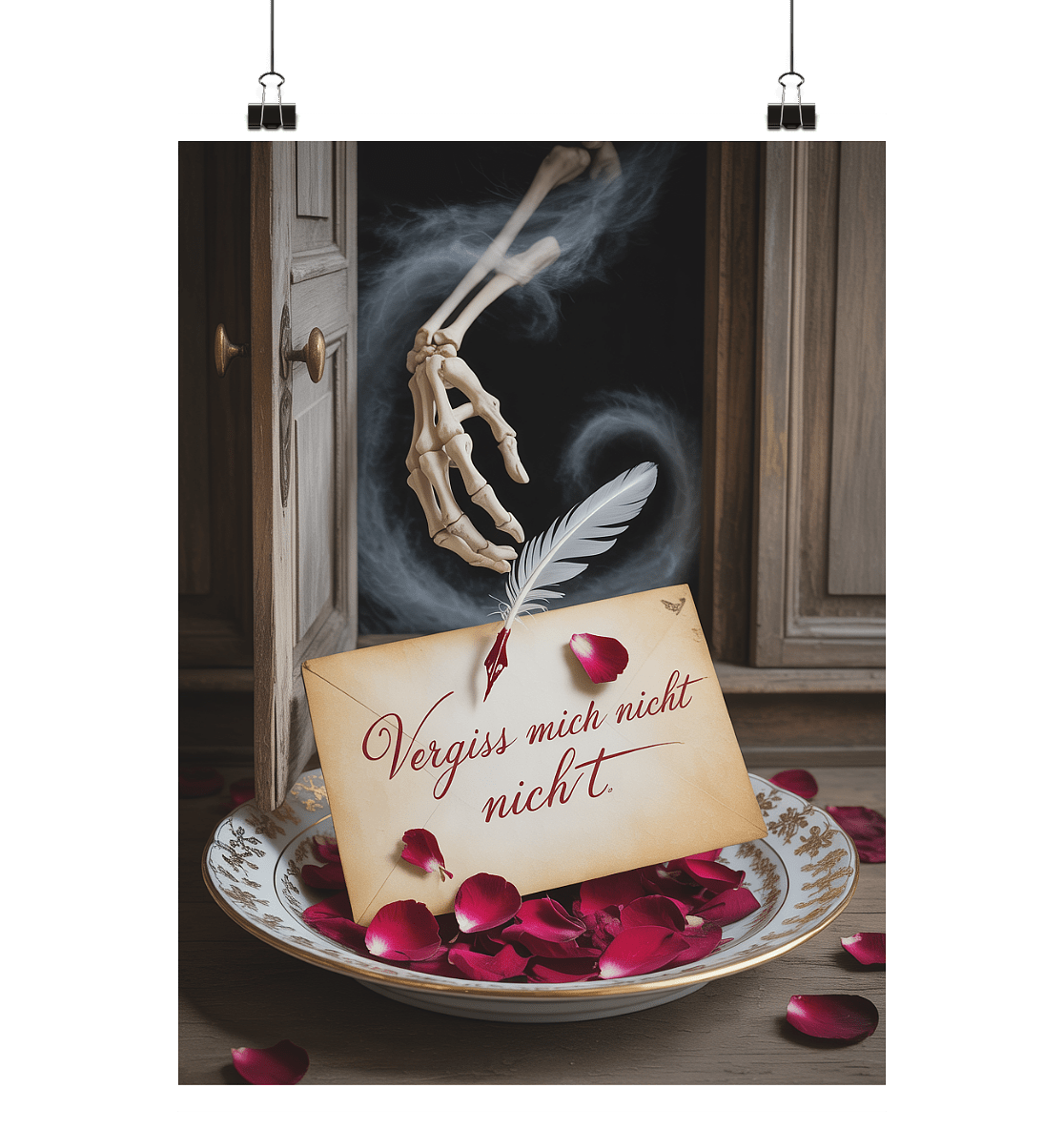 Love Letter from the Grave - Der letzte Gruß aus den Schatten der Vergangenheit - Poster Din A1 (hoch) | Wall Art | Dark Shadows Arts