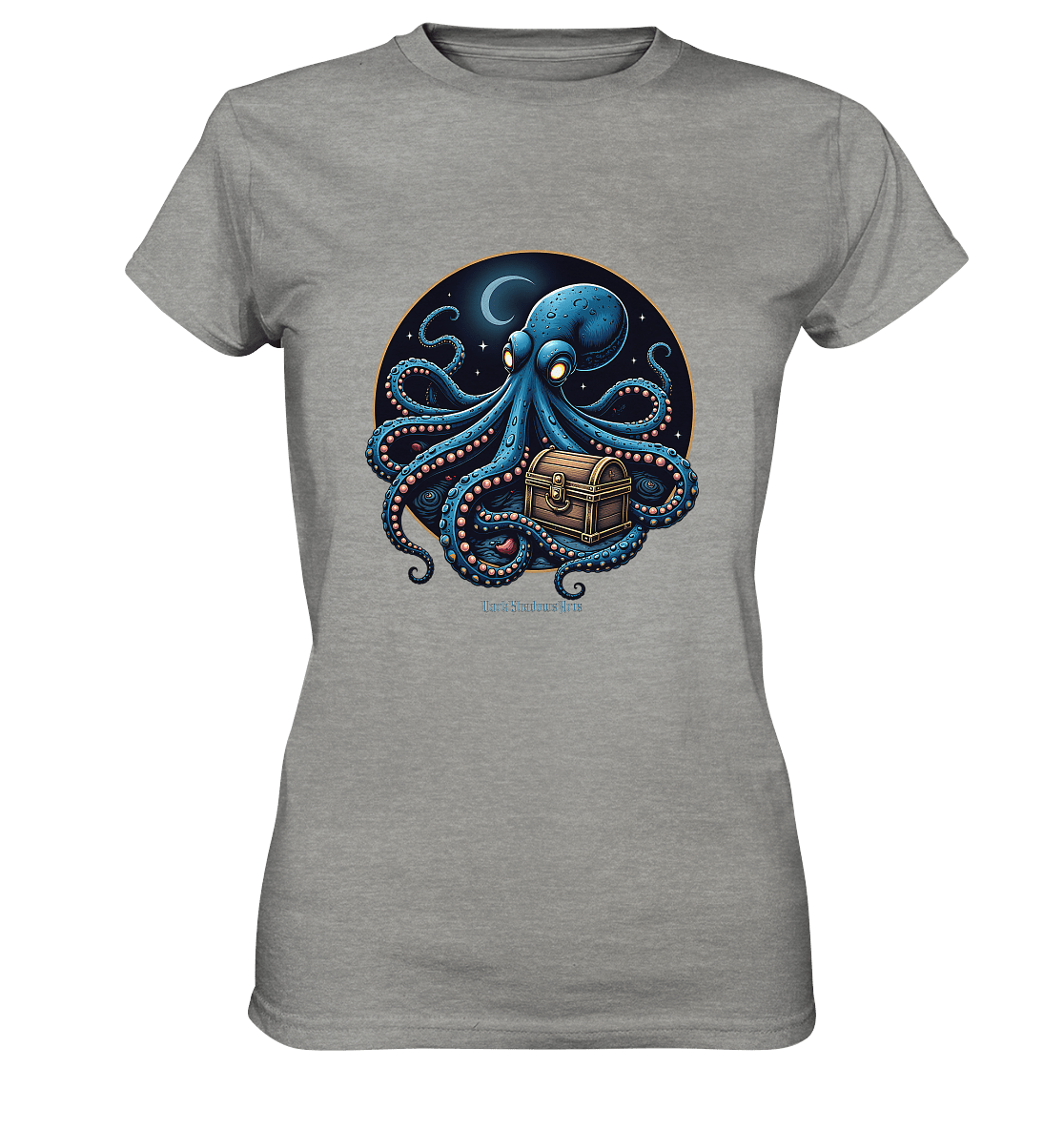 Majestätischer Tintenfisch – Hüter der Schatzkiste - Ladies Premium Shirt | Lady - Shirts | Dark Shadows Arts