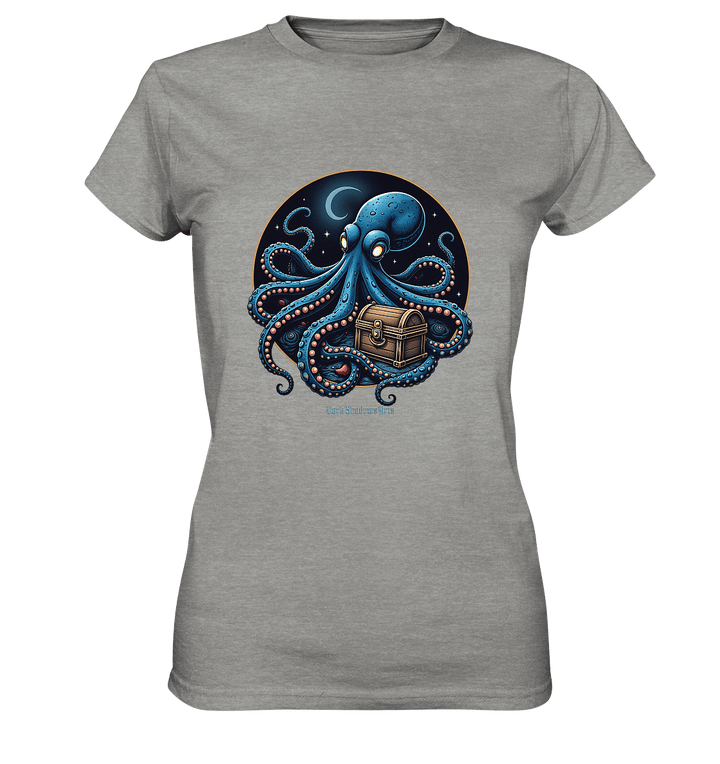 Majestätischer Tintenfisch – Hüter der Schatzkiste - Ladies Premium Shirt | Lady - Shirts | Dark Shadows Arts
