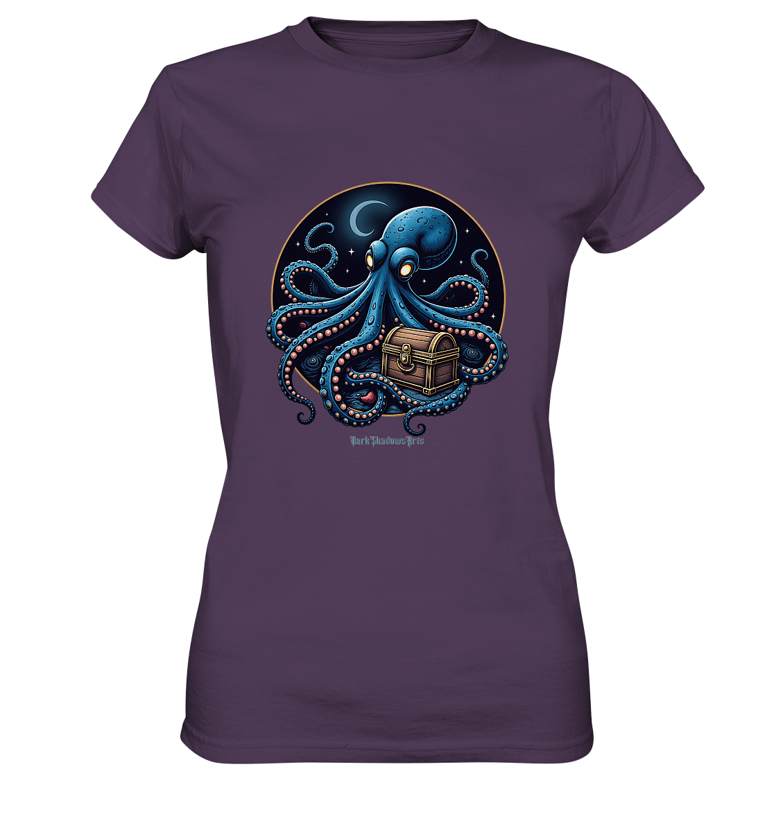 Majestätischer Tintenfisch – Hüter der Schatzkiste - Ladies Premium Shirt | Lady - Shirts | Dark Shadows Arts