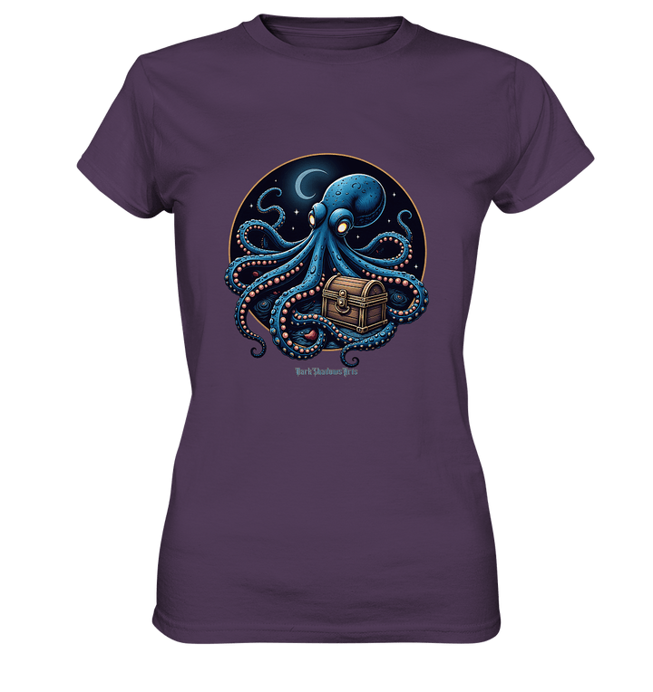 Majestätischer Tintenfisch – Hüter der Schatzkiste - Ladies Premium Shirt | Lady - Shirts | Dark Shadows Arts