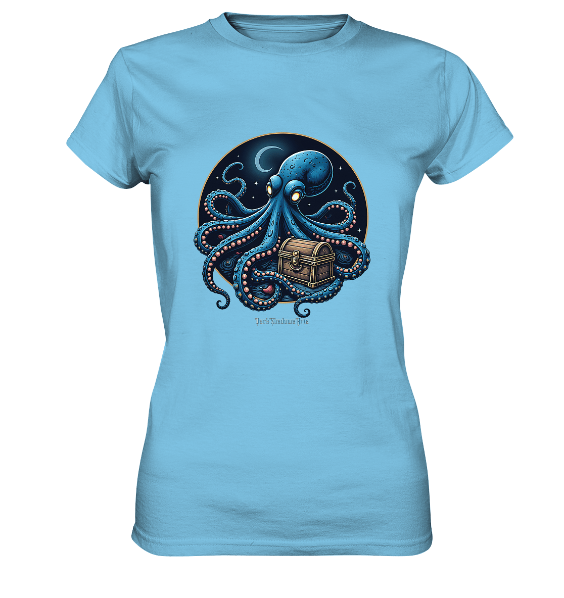 Majestätischer Tintenfisch – Hüter der Schatzkiste - Ladies Premium Shirt | Lady - Shirts | Dark Shadows Arts