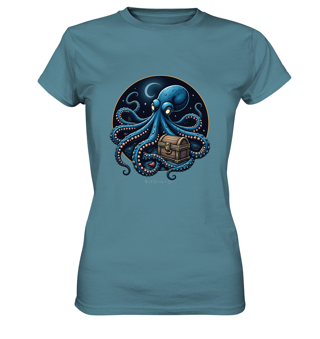 Majestätischer Tintenfisch – Hüter der Schatzkiste - Ladies Premium Shirt | Lady - Shirts | Dark Shadows Arts