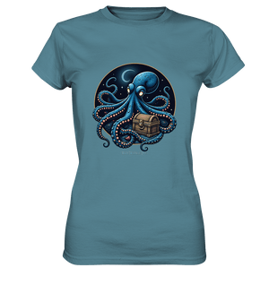 Majestätischer Tintenfisch – Hüter der Schatzkiste - Ladies Premium Shirt | Lady - Shirts | Dark Shadows Arts