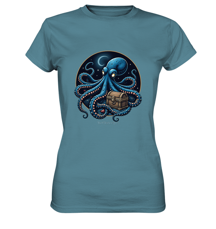 Majestätischer Tintenfisch – Hüter der Schatzkiste - Ladies Premium Shirt | Lady - Shirts | Dark Shadows Arts