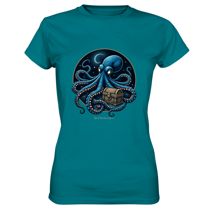 Majestätischer Tintenfisch – Hüter der Schatzkiste - Ladies Premium Shirt | Lady - Shirts | Dark Shadows Arts