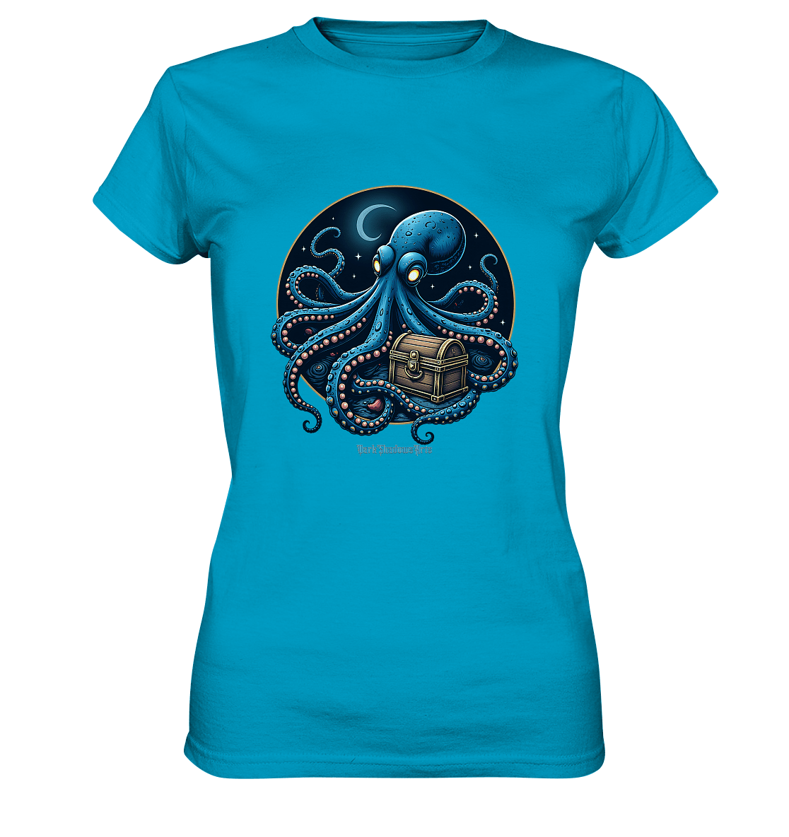 Majestätischer Tintenfisch – Hüter der Schatzkiste - Ladies Premium Shirt | Lady - Shirts | Dark Shadows Arts