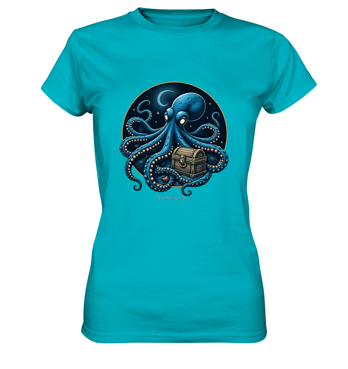 Majestätischer Tintenfisch – Hüter der Schatzkiste - Ladies Premium Shirt | Lady - Shirts | Dark Shadows Arts