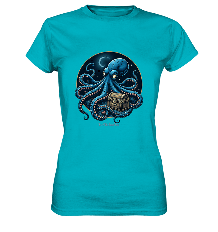 Majestätischer Tintenfisch – Hüter der Schatzkiste - Ladies Premium Shirt | Lady - Shirts | Dark Shadows Arts