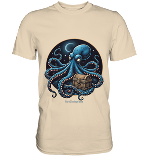 Majestätischer Tintenfisch – Hüter der Schatzkiste - Premium Shirt | Unisex - Shirts | Dark Shadows Arts