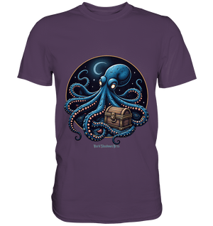 Majestätischer Tintenfisch – Hüter der Schatzkiste - Premium Shirt | Unisex - Shirts | Dark Shadows Arts