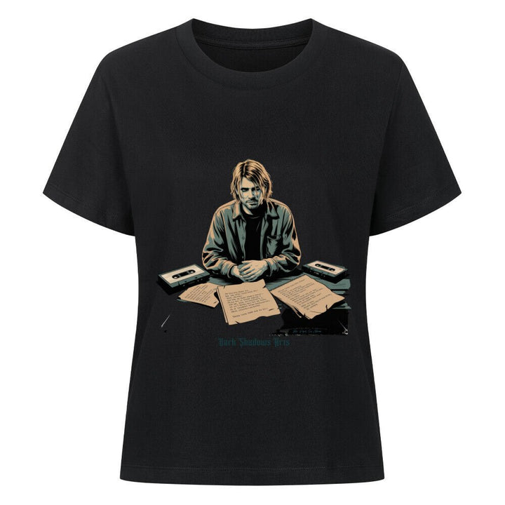 Melancholy Tape Sessions – Grunge trifft Schattenpoesie - Premium Organic Shirt Women | T-Shirt | Dark Shadows Arts