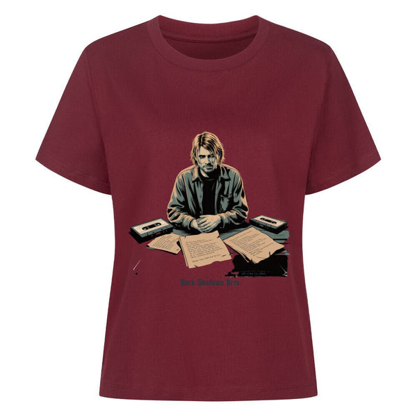 Melancholy Tape Sessions – Grunge trifft Schattenpoesie - Premium Organic Shirt Women | T-Shirt | Dark Shadows Arts