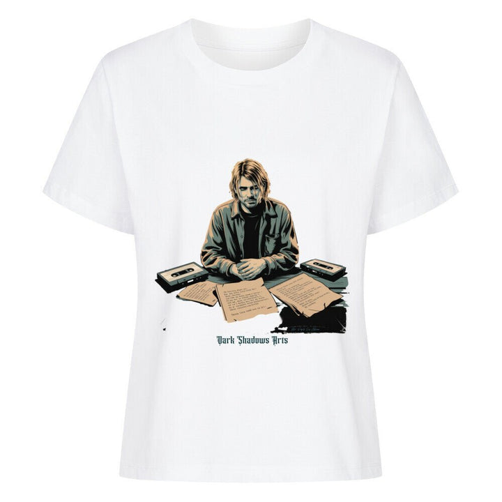 Melancholy Tape Sessions – Grunge trifft Schattenpoesie - Premium Organic Shirt Women | T-Shirt | Dark Shadows Arts