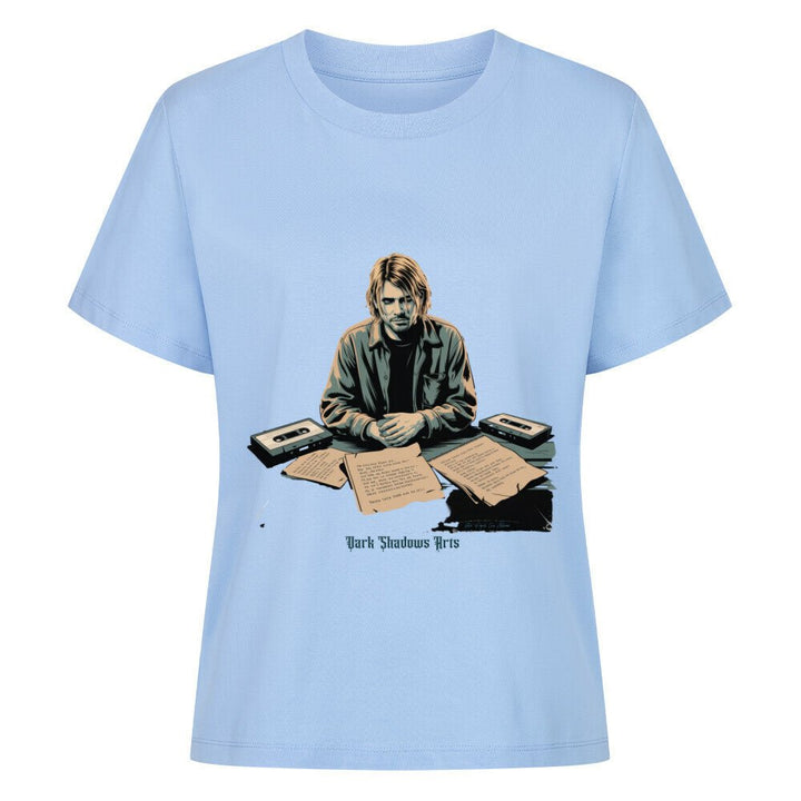 Melancholy Tape Sessions – Grunge trifft Schattenpoesie - Premium Organic Shirt Women | T-Shirt | Dark Shadows Arts