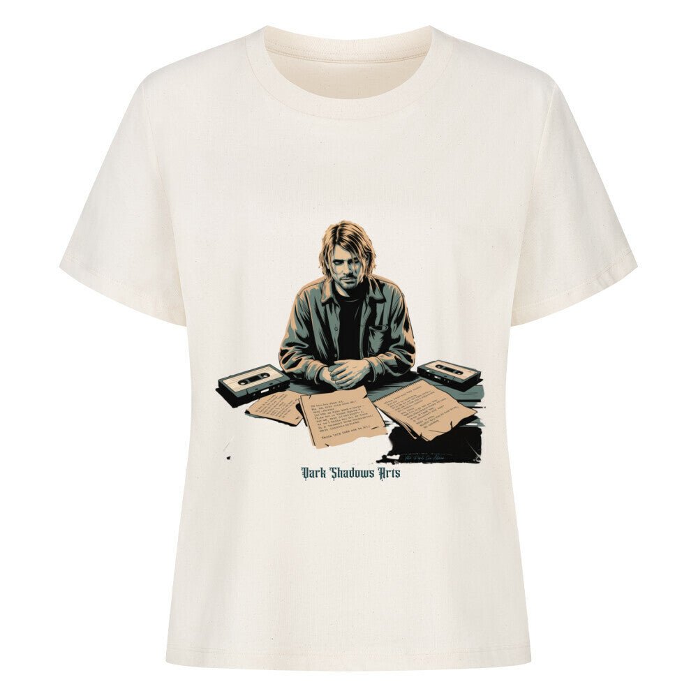 Melancholy Tape Sessions – Grunge trifft Schattenpoesie - Premium Organic Shirt Women | T-Shirt | Dark Shadows Arts