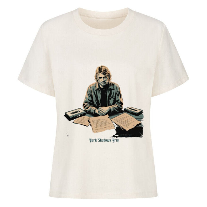 Melancholy Tape Sessions – Grunge trifft Schattenpoesie - Premium Organic Shirt Women | T-Shirt | Dark Shadows Arts