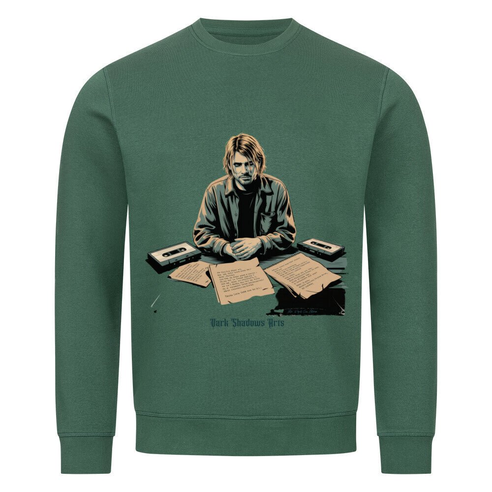 Melancholy Tape Sessions – Grunge trifft Schattenpoesie - Premium Organic Sweatshirt | Sweatshirt | Dark Shadows Arts