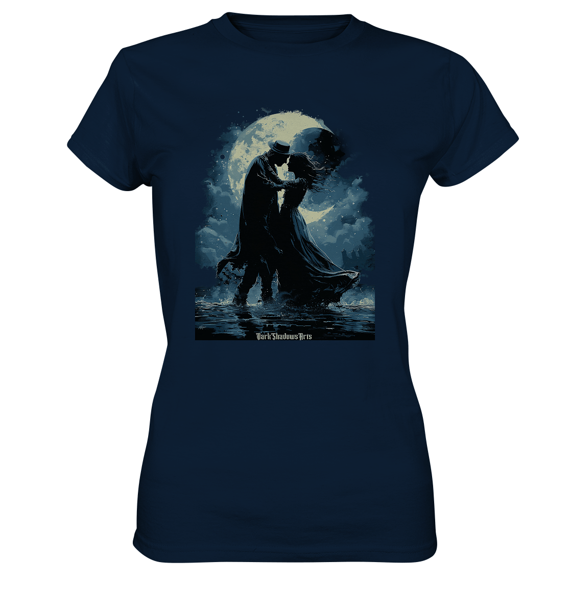 Mondschein Romantik Verliebte Silhouetten - Ladies Premium Shirt | Lady - Shirts | Dark Shadows Arts
