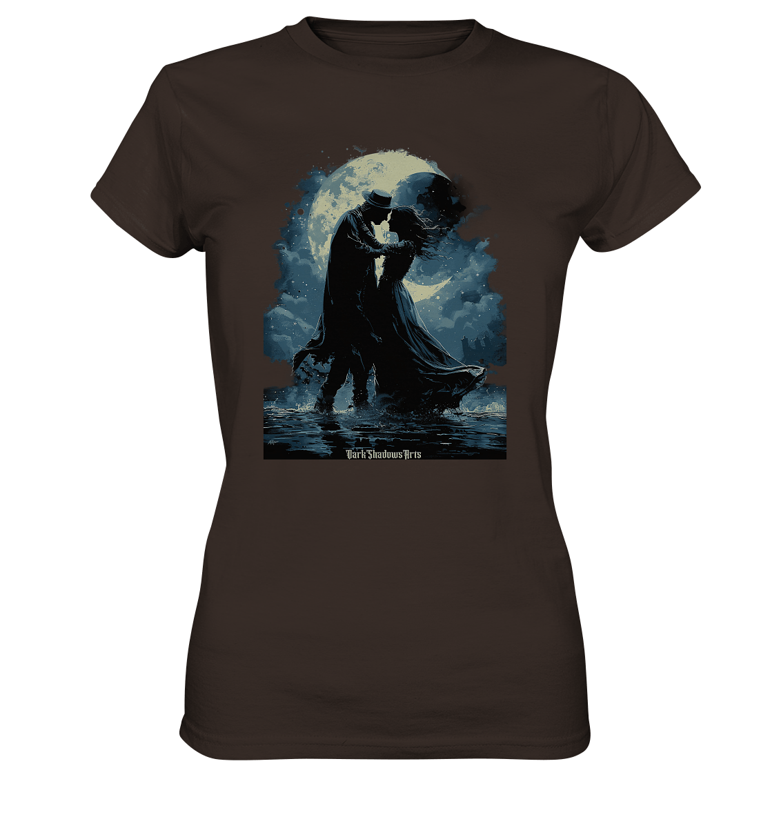 Mondschein Romantik Verliebte Silhouetten - Ladies Premium Shirt | Lady - Shirts | Dark Shadows Arts