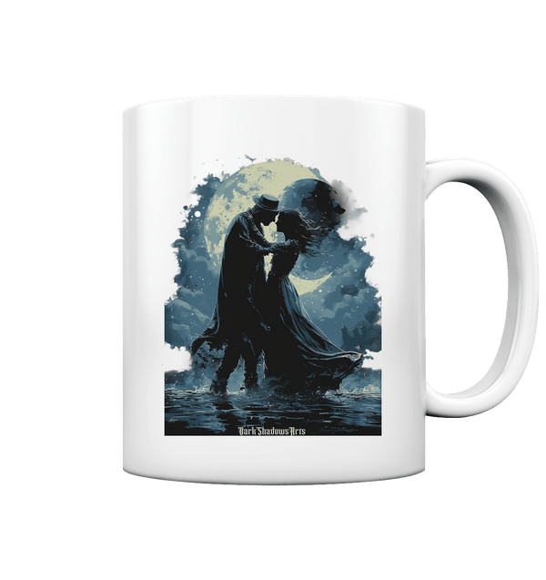 Mondschein Romantik Verliebte Silhouetten - Tasse glossy | Trinkgefäße | Dark Shadows Arts