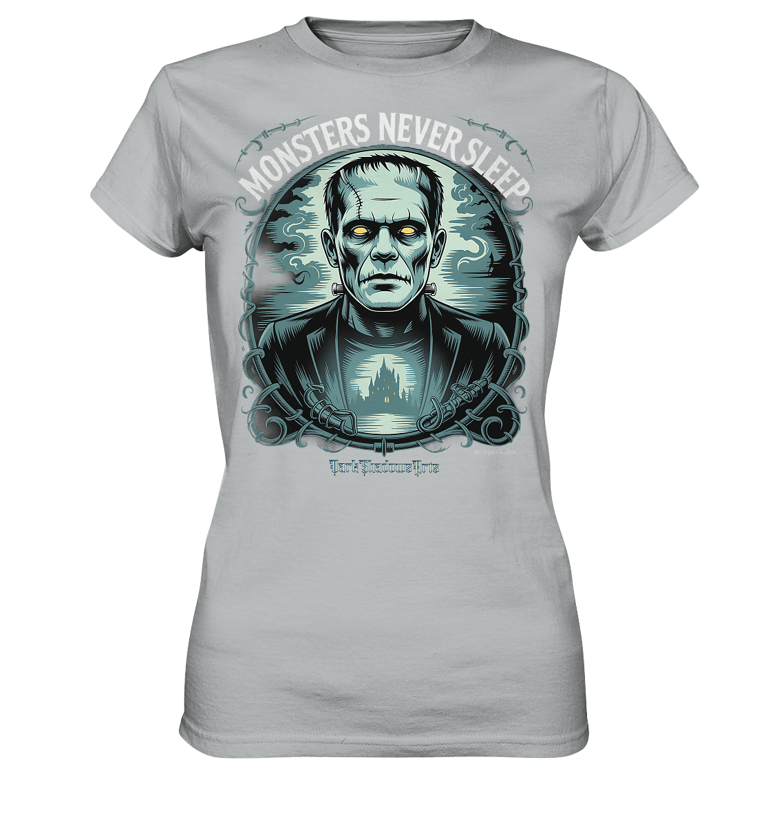Monsters Never Sleep – Die Ewigkeit der Angst - Ladies Premium Shirt | Lady - Shirts | Dark Shadows Arts
