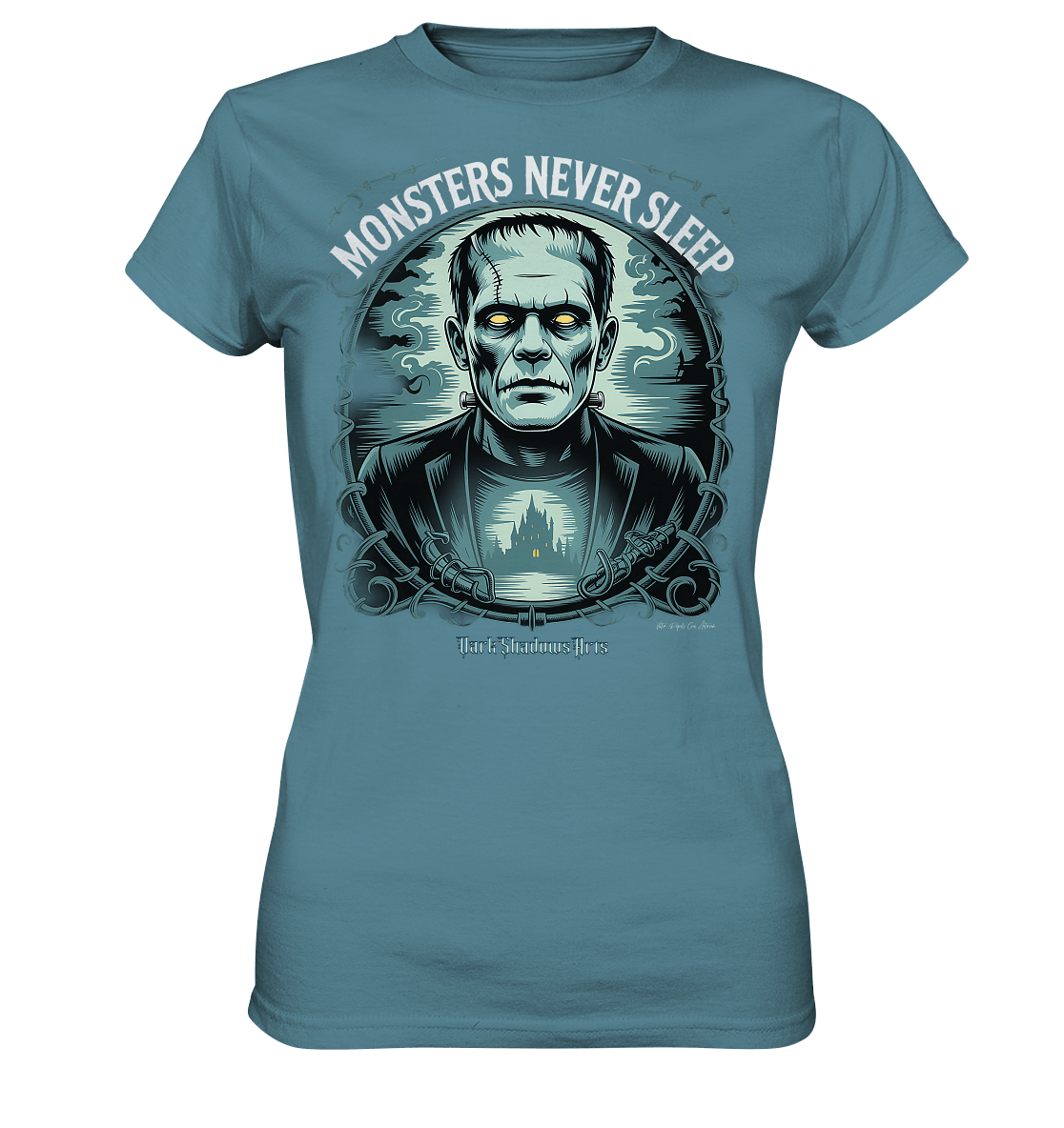 Monsters Never Sleep – Die Ewigkeit der Angst - Ladies Premium Shirt | Lady - Shirts | Dark Shadows Arts