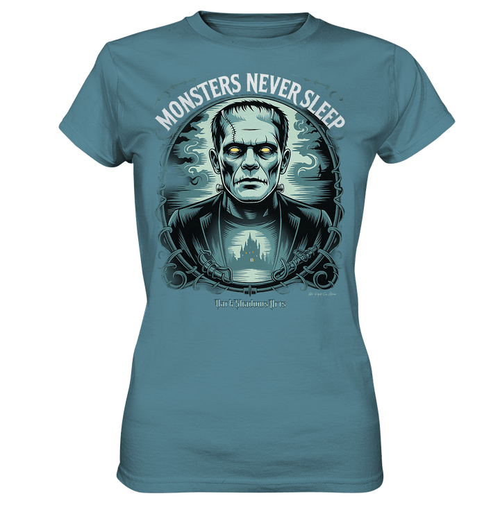 Monsters Never Sleep – Die Ewigkeit der Angst - Ladies Premium Shirt | Lady - Shirts | Dark Shadows Arts