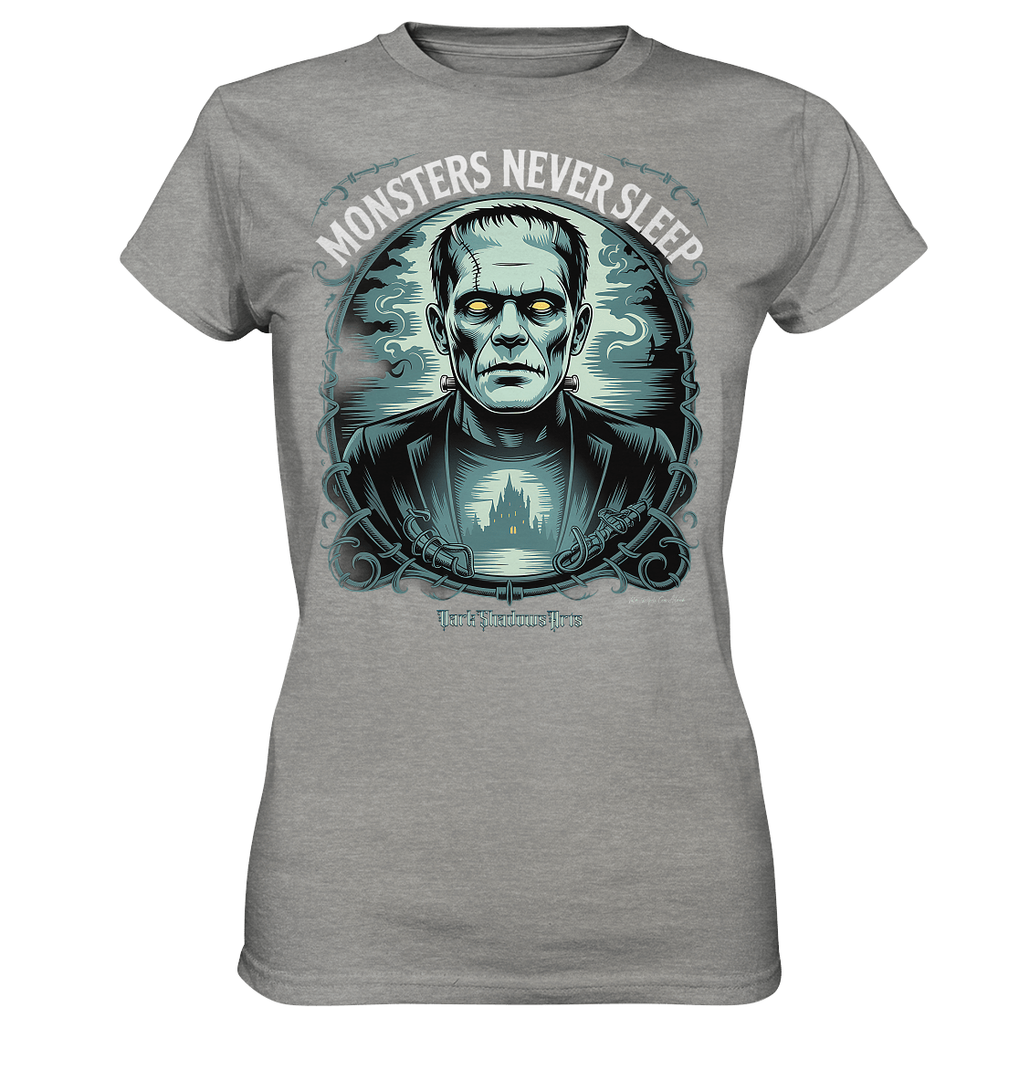 Monsters Never Sleep – Die Ewigkeit der Angst - Ladies Premium Shirt | Lady - Shirts | Dark Shadows Arts