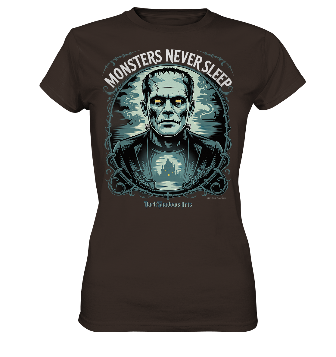 Monsters Never Sleep – Die Ewigkeit der Angst - Ladies Premium Shirt | Lady - Shirts | Dark Shadows Arts