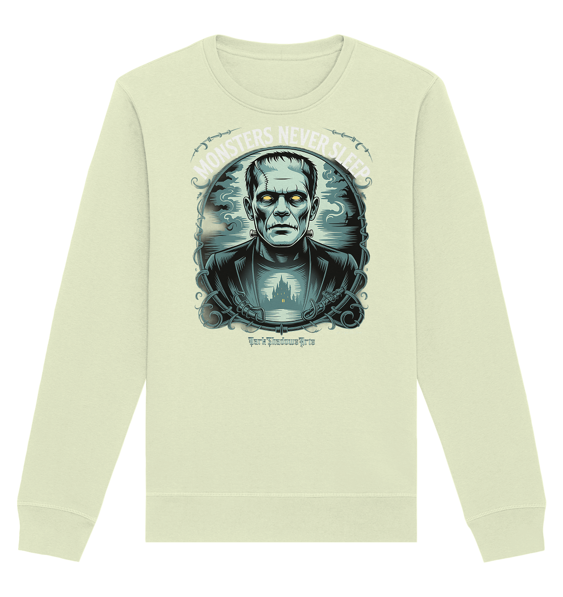 Monsters Never Sleep – Die Ewigkeit der Angst - Organic Basic Unisex Sweatshirt | Sweatshirts | Dark Shadows Arts