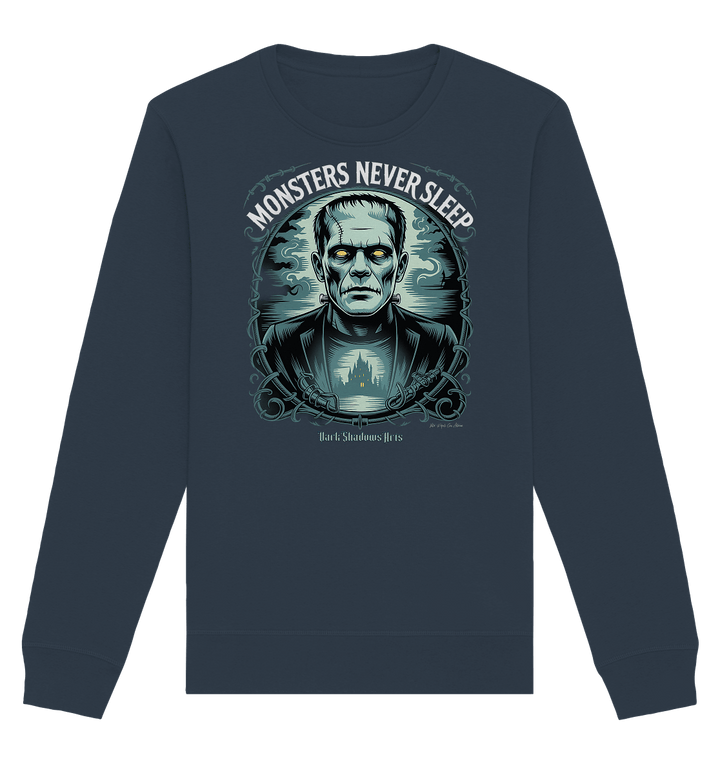 Monsters Never Sleep – Die Ewigkeit der Angst - Organic Basic Unisex Sweatshirt | Sweatshirts | Dark Shadows Arts