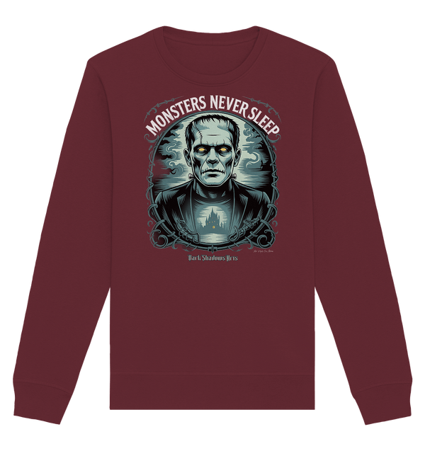Monsters Never Sleep – Die Ewigkeit der Angst - Organic Basic Unisex Sweatshirt | Sweatshirts | Dark Shadows Arts