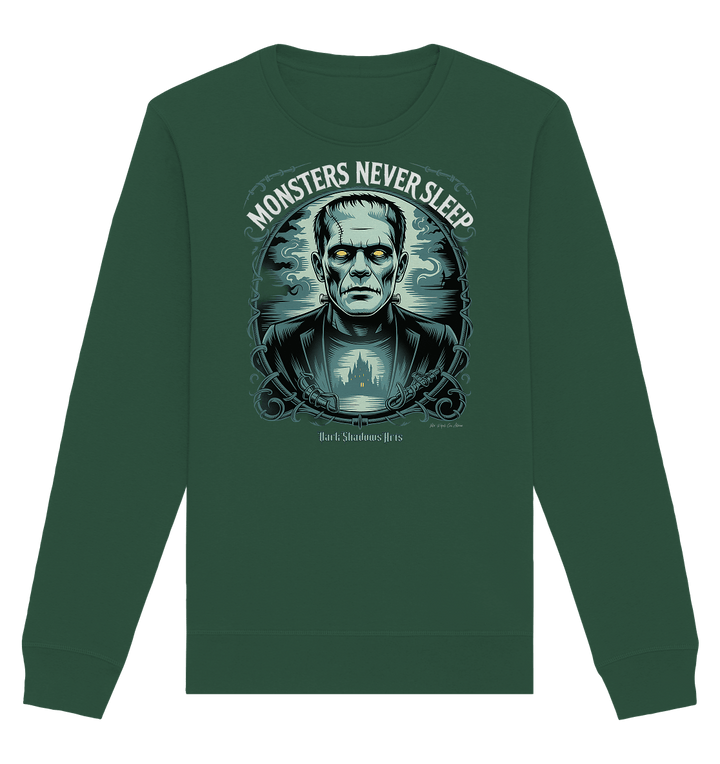 Monsters Never Sleep – Die Ewigkeit der Angst - Organic Basic Unisex Sweatshirt | Sweatshirts | Dark Shadows Arts