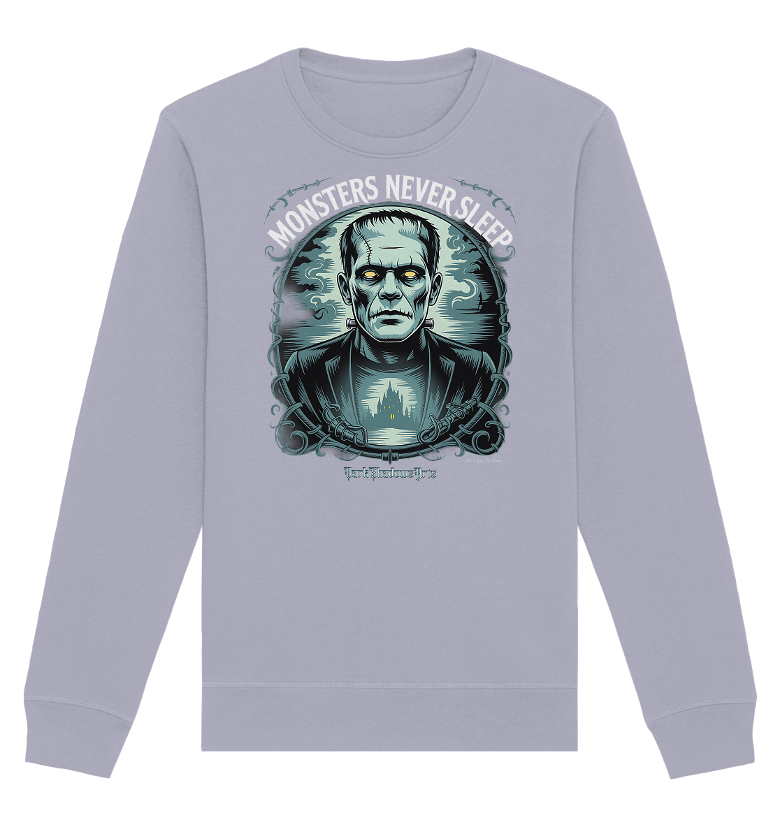Monsters Never Sleep – Die Ewigkeit der Angst - Organic Basic Unisex Sweatshirt | Sweatshirts | Dark Shadows Arts
