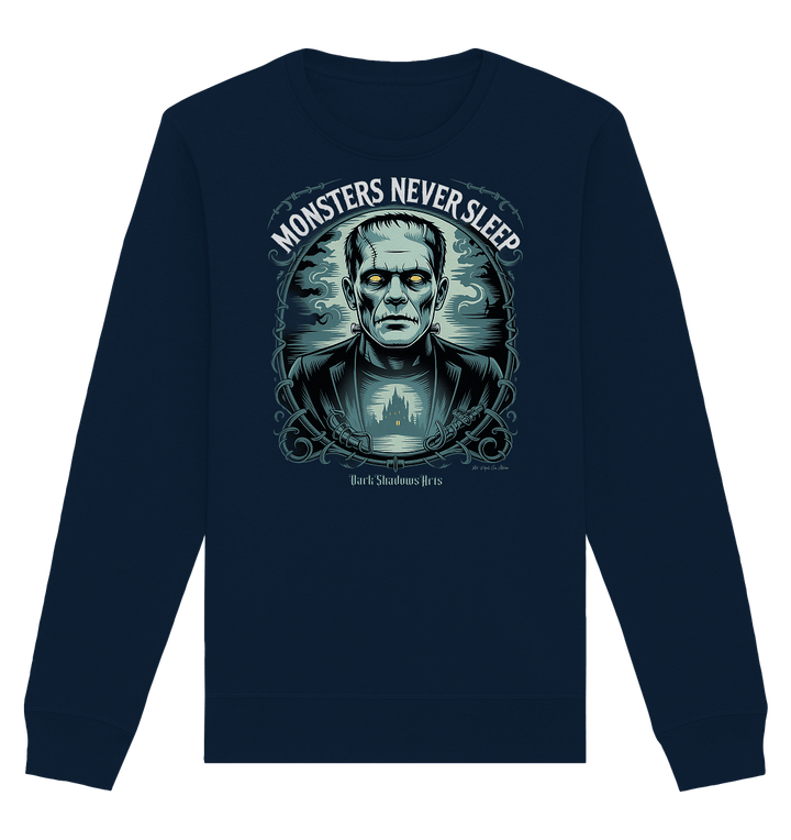 Monsters Never Sleep – Die Ewigkeit der Angst - Organic Basic Unisex Sweatshirt | Sweatshirts | Dark Shadows Arts