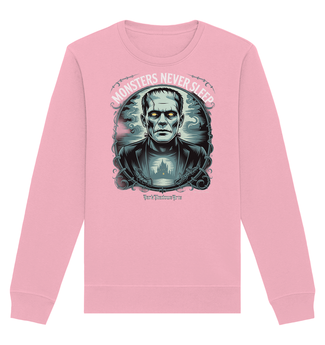 Monsters Never Sleep – Die Ewigkeit der Angst - Organic Basic Unisex Sweatshirt | Sweatshirts | Dark Shadows Arts