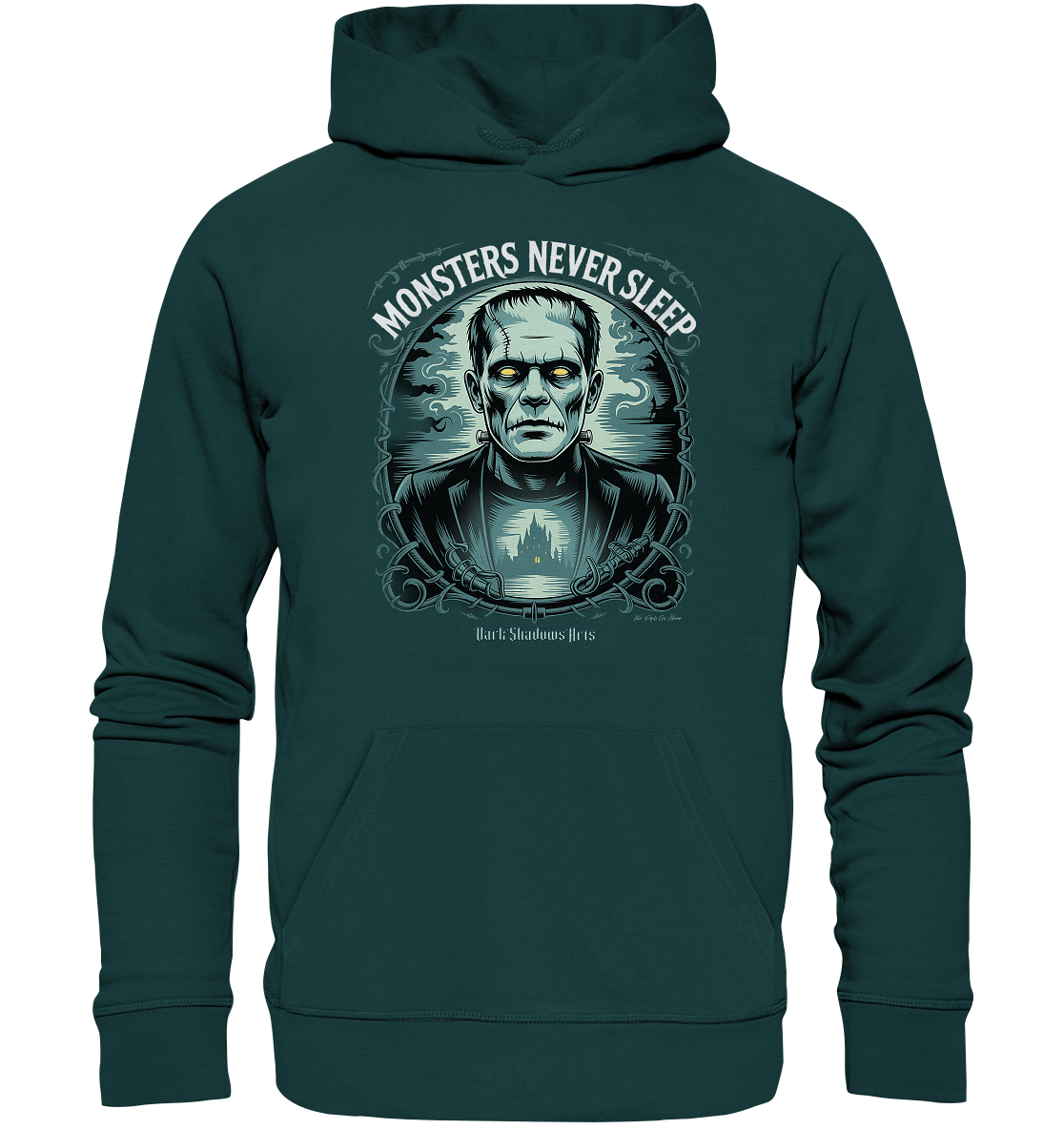 Monsters Never Sleep – Die Ewigkeit der Angst - Organic Hoodie | Hoodies | Dark Shadows Arts
