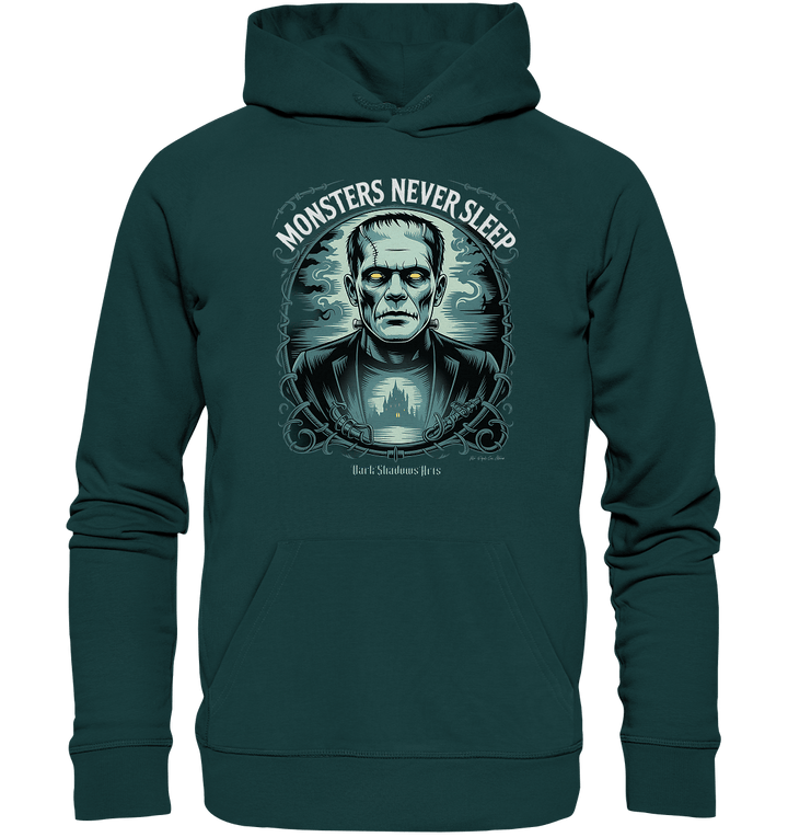 Monsters Never Sleep – Die Ewigkeit der Angst - Organic Hoodie | Hoodies | Dark Shadows Arts