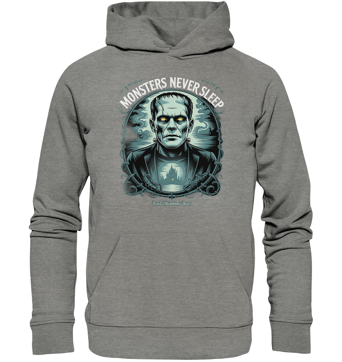 Monsters Never Sleep – Die Ewigkeit der Angst - Organic Hoodie | Hoodies | Dark Shadows Arts